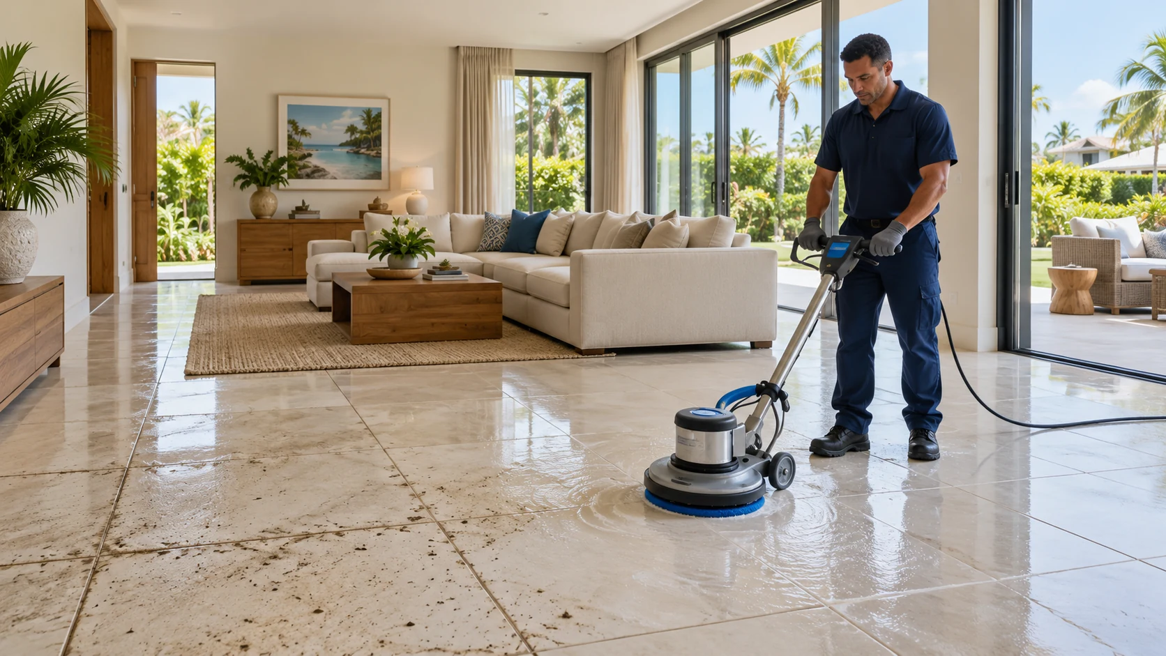 Tile & Grout Cleaning in Grand Cayman by Campbell's Cleaning Solution